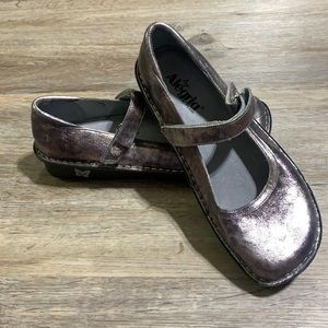 Alegria Mary Jane Shoe Metallic Belle Iron Lady 41
